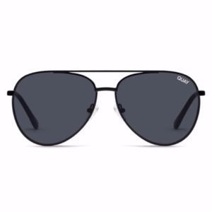 NEW Quay Starry Eyed Sunglasses Black/Smoke